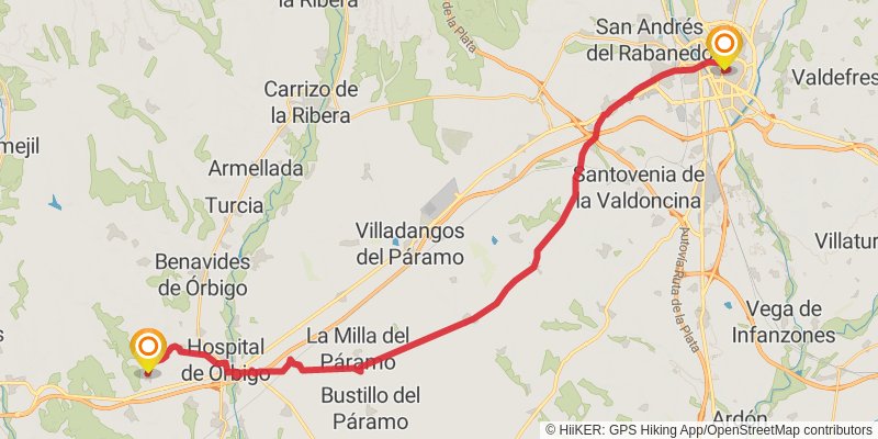 Ruta Jacobea Madrilena alt 8 Map