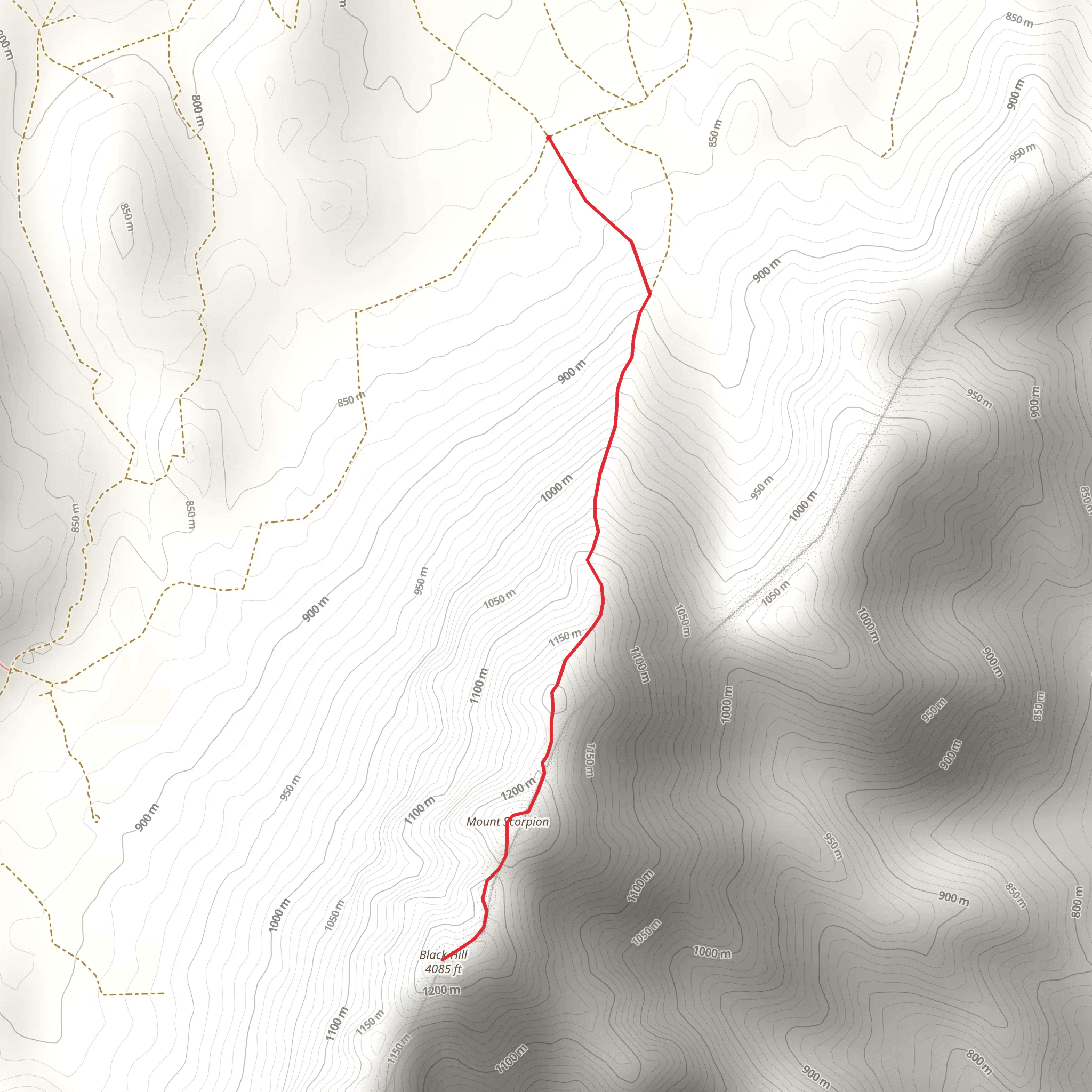 Black Hill mobile static map
