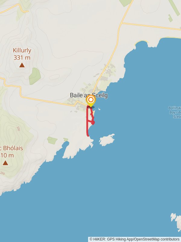 Skellig Monks Trail mobile static map