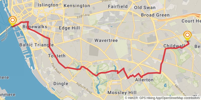 Trans Pennine Trail spur 2 Map