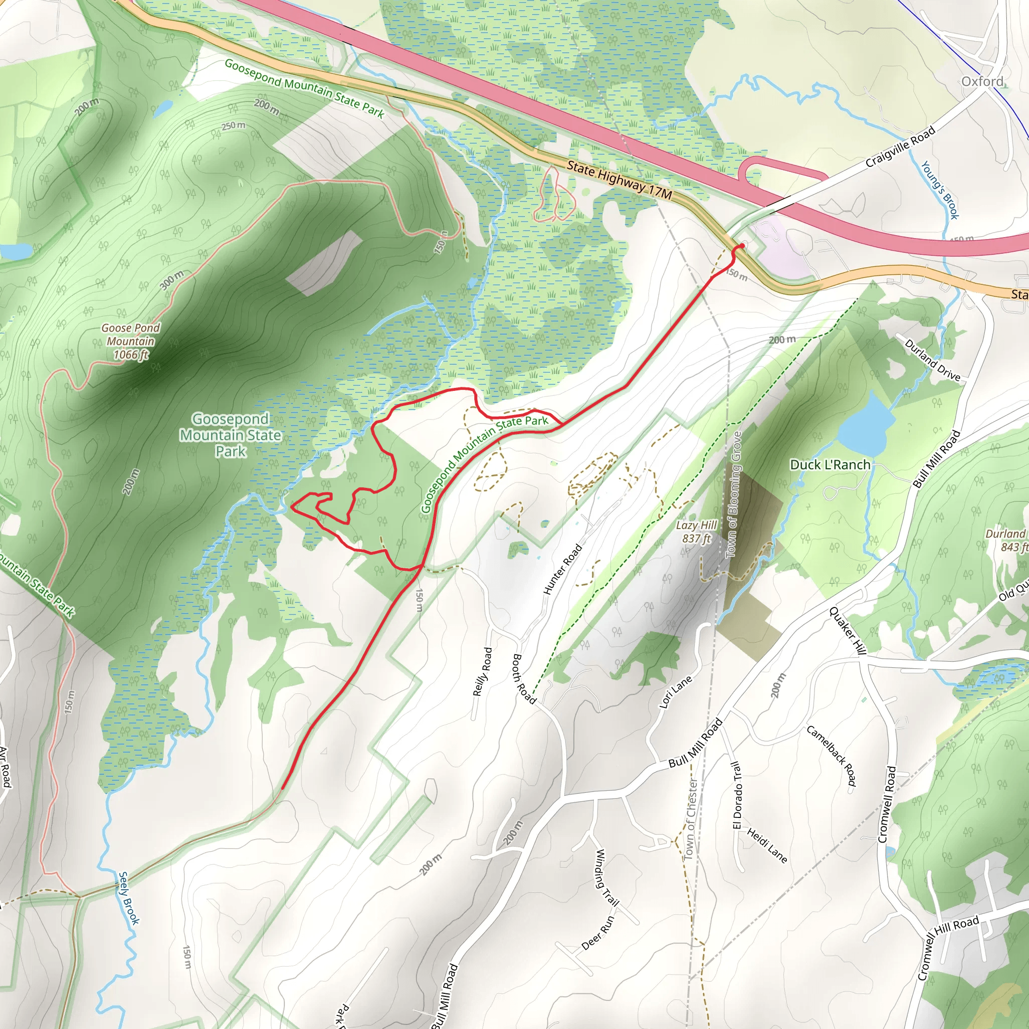 Lazy Hill Loop Trail mobile static map