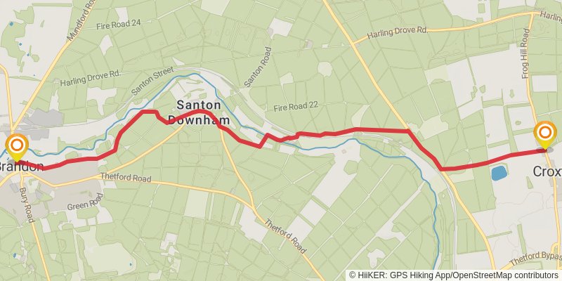 Hereward Way stage 8 Map