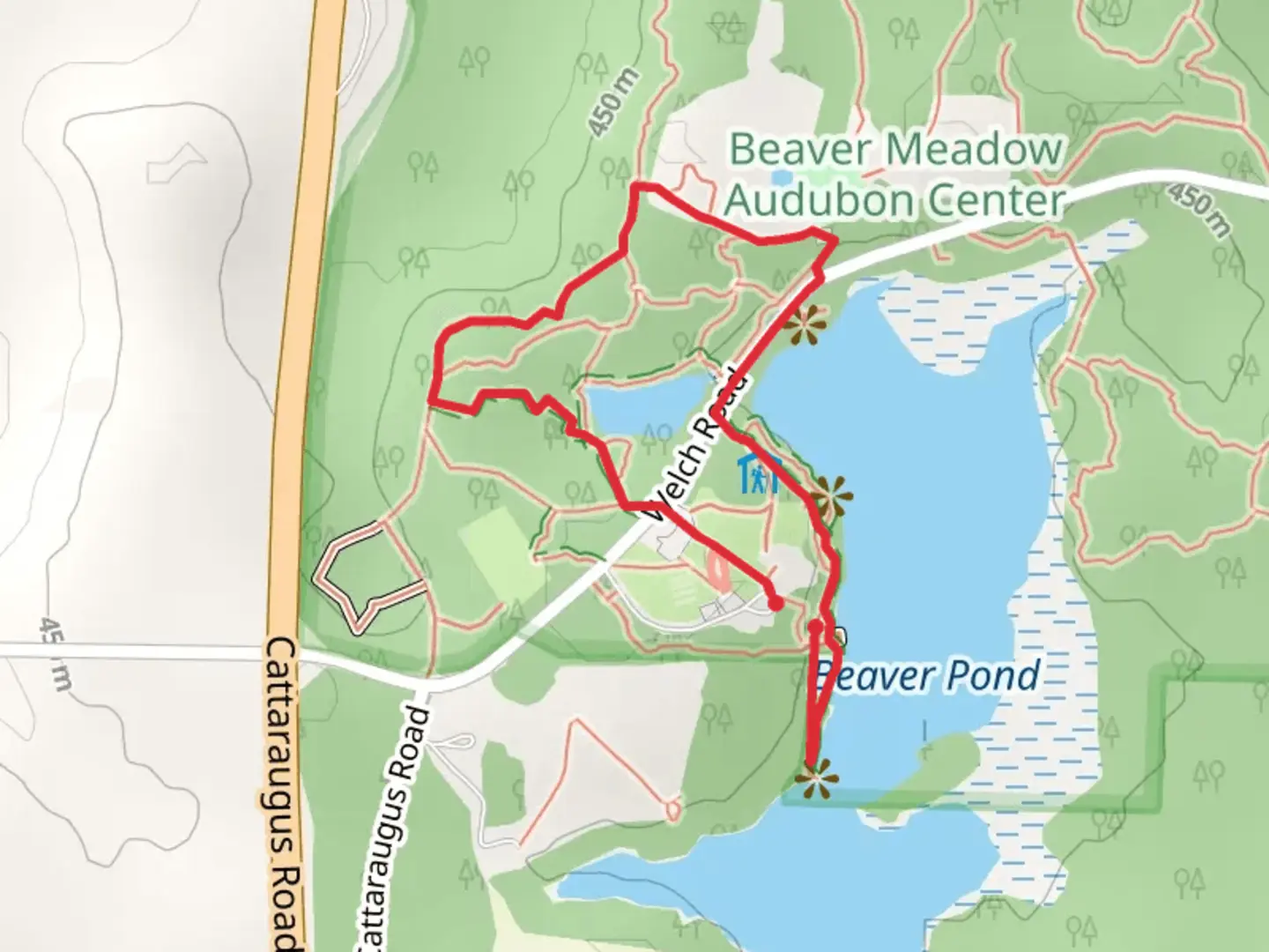 An image depicting the trail Kettle Pond Loop via Hawk Ridge Trail and its surrounding area.