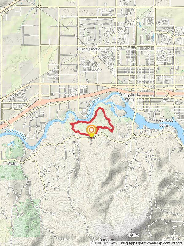 Spokane River and Post Falls Community Forest Loop