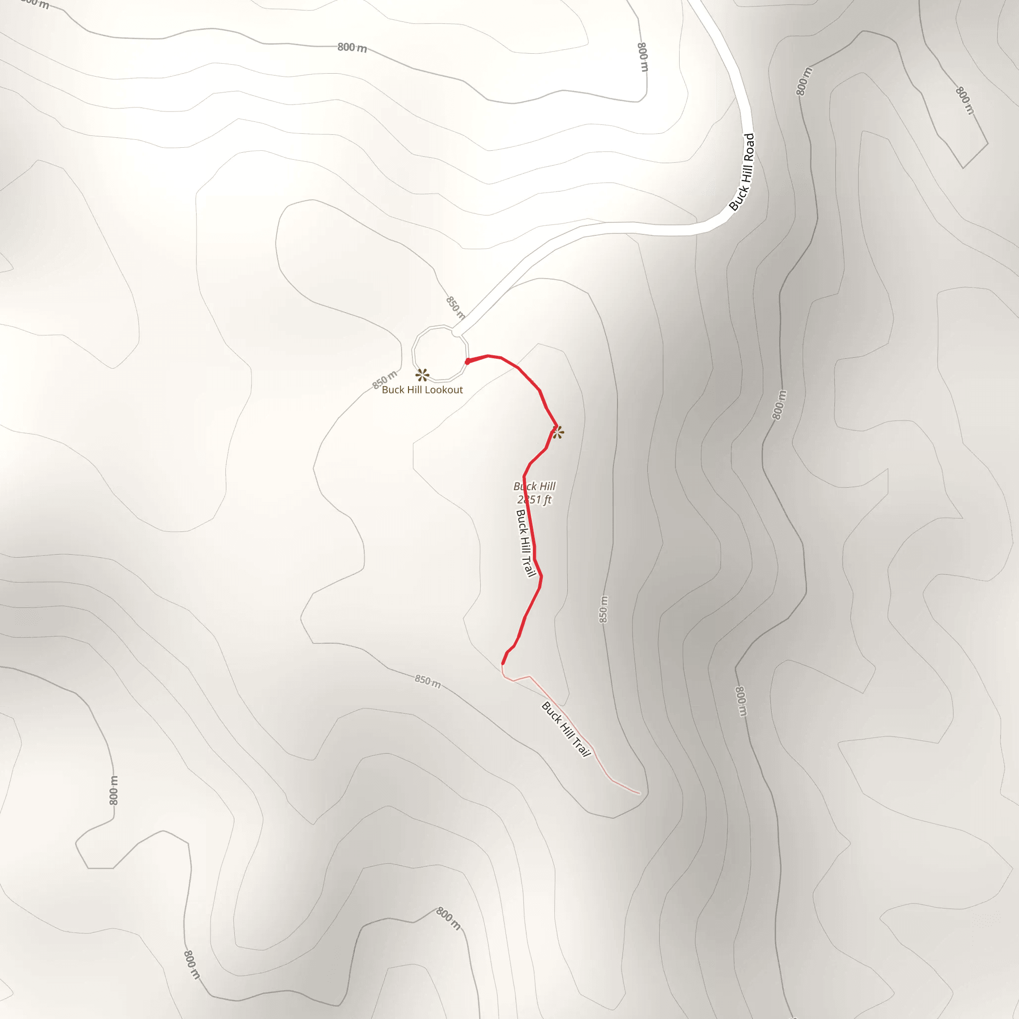 Buck Hill mobile static map
