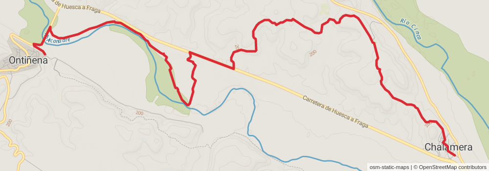 GR 261 Mequinenza - Chalamera stage 5 Map