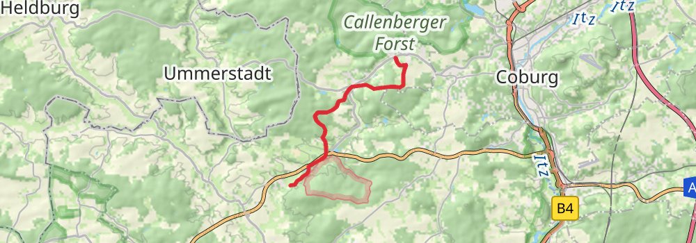Zweiländerweg Rodachtal stage 6 Map