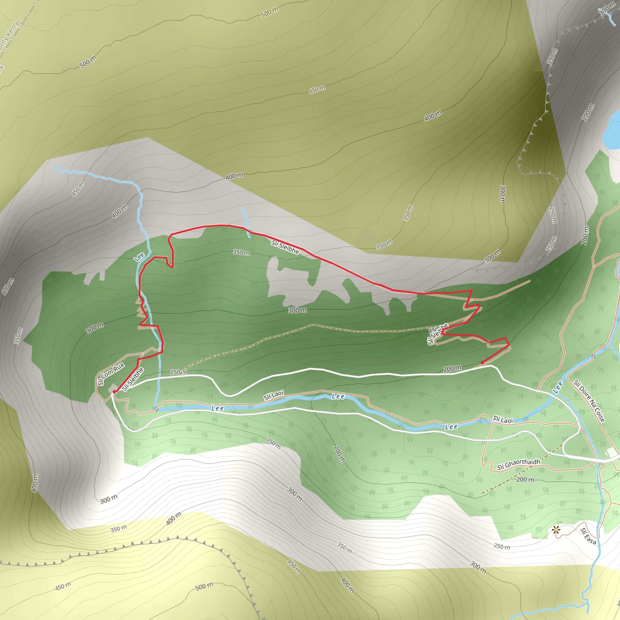 Gougane Barra - Sli Sleitbhe mobile static map