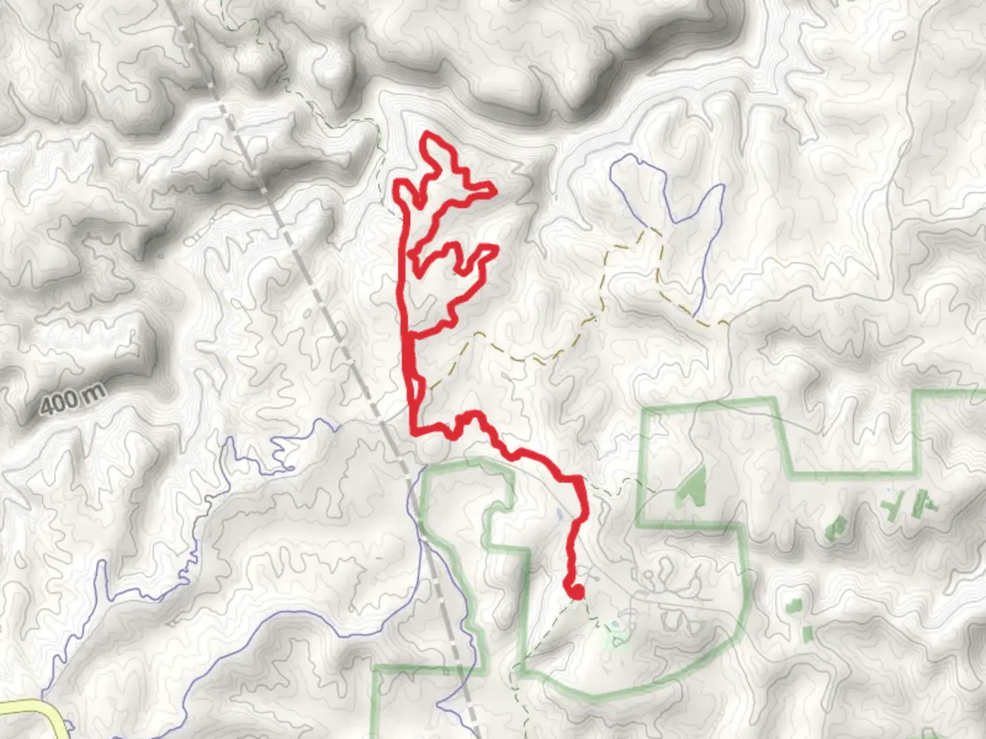 An image depicting the trail Jack's Ridge Loop via Katie Trail and its surrounding area.
