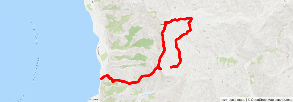 Long Gully Carpark to Timaru Creek Road stage 3 Map