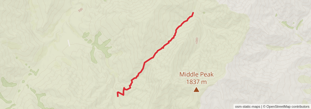 Te Araroa South Island stage 62 Map