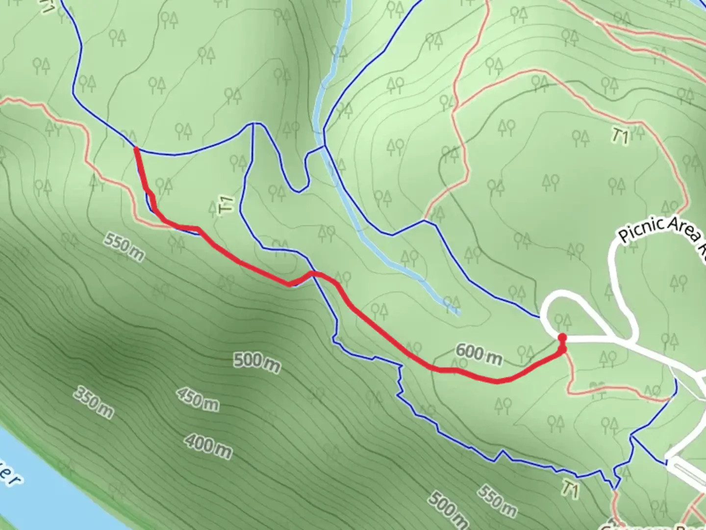 An image depicting the trail Rock City Trail and its surrounding area.