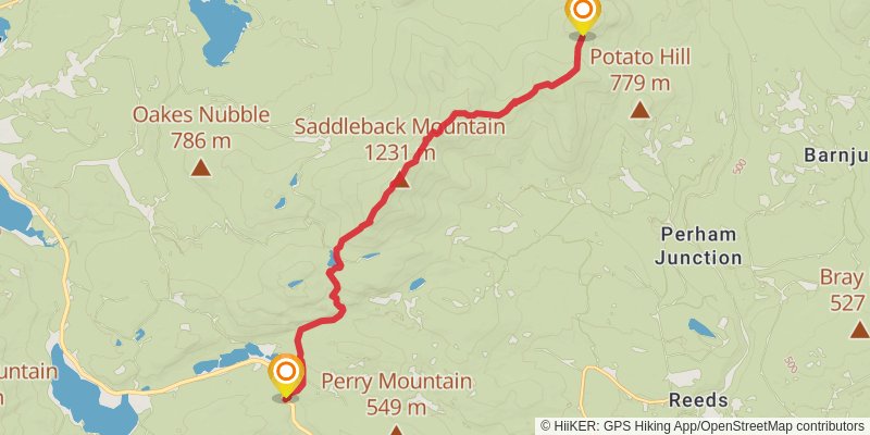 Appalachian Trail stage 193 Map