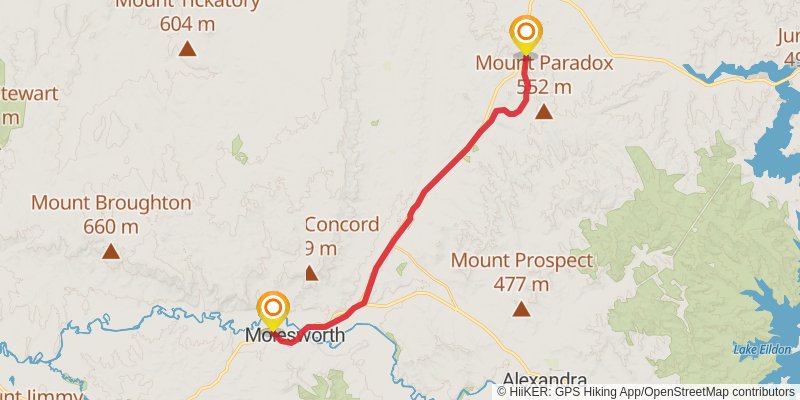 Great Victorian Rail Trail stage 3 Map