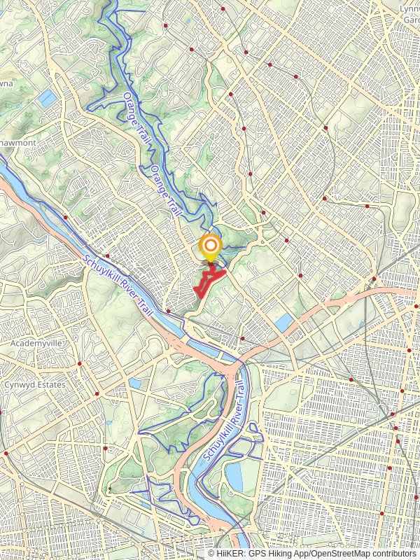 Wissahickon Creek Loop from Hermit Lane