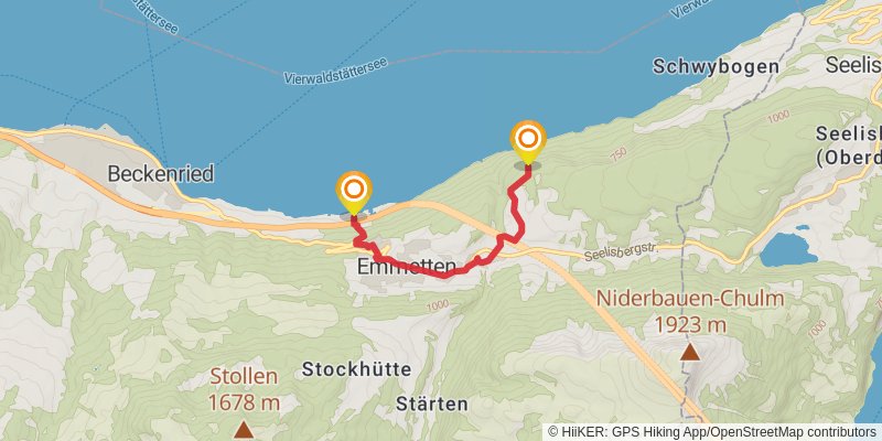 Camino Rankweil-Geneva alt 3 Map