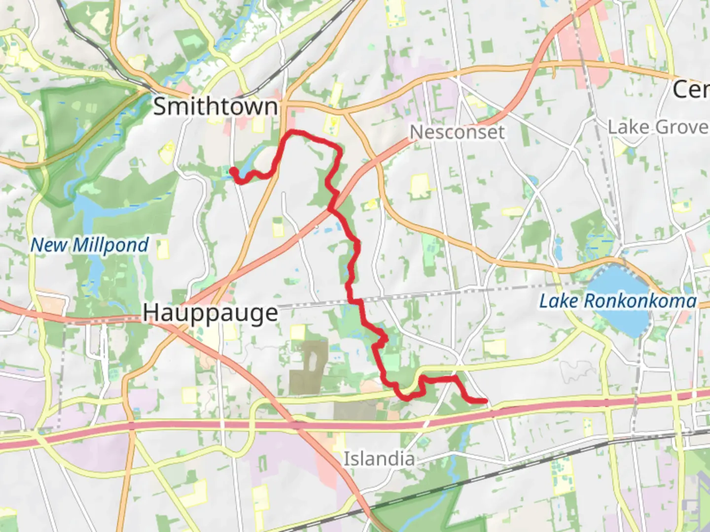 An image depicting the trail Northeast Branch and its surrounding area.