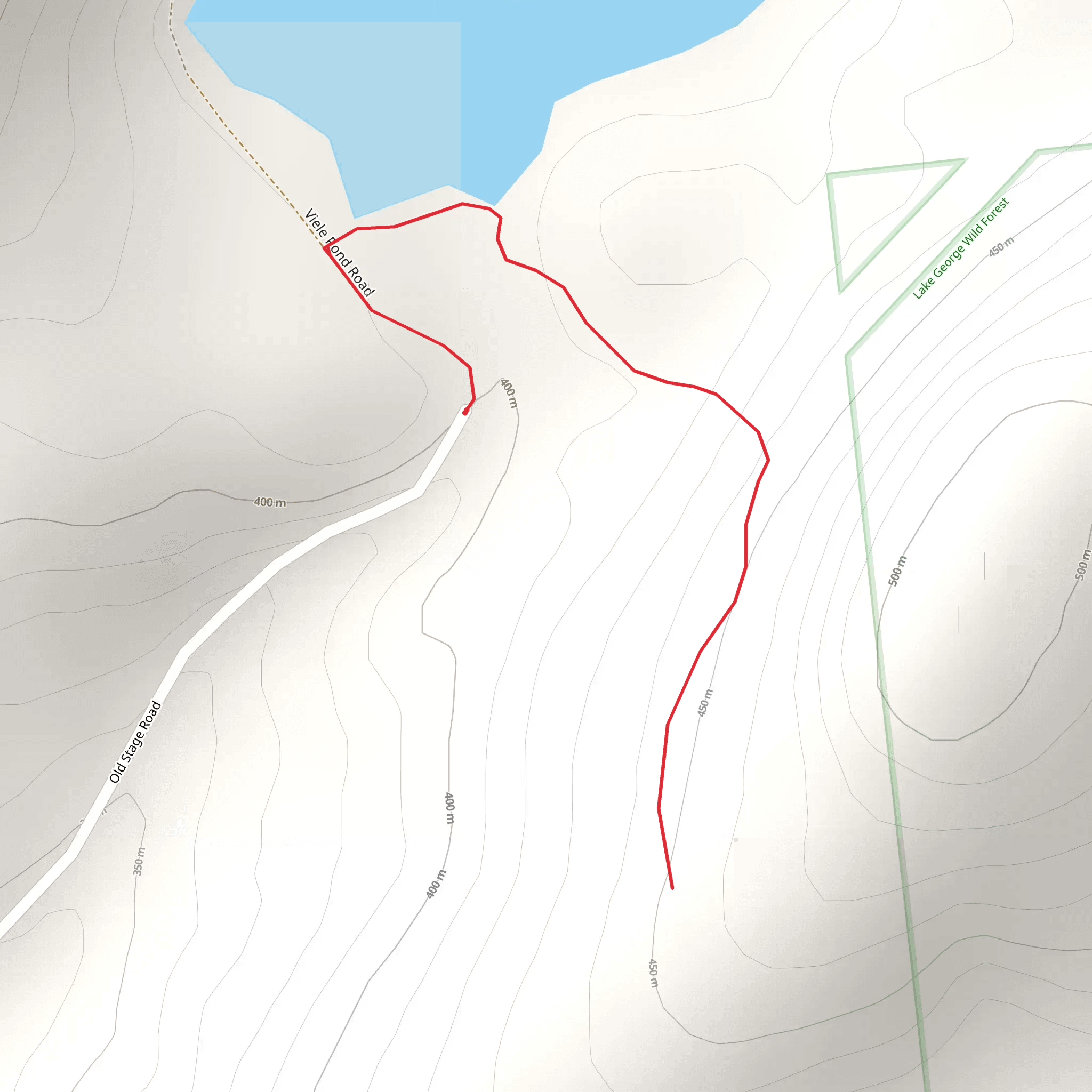 Viele Pond Trail mobile static map