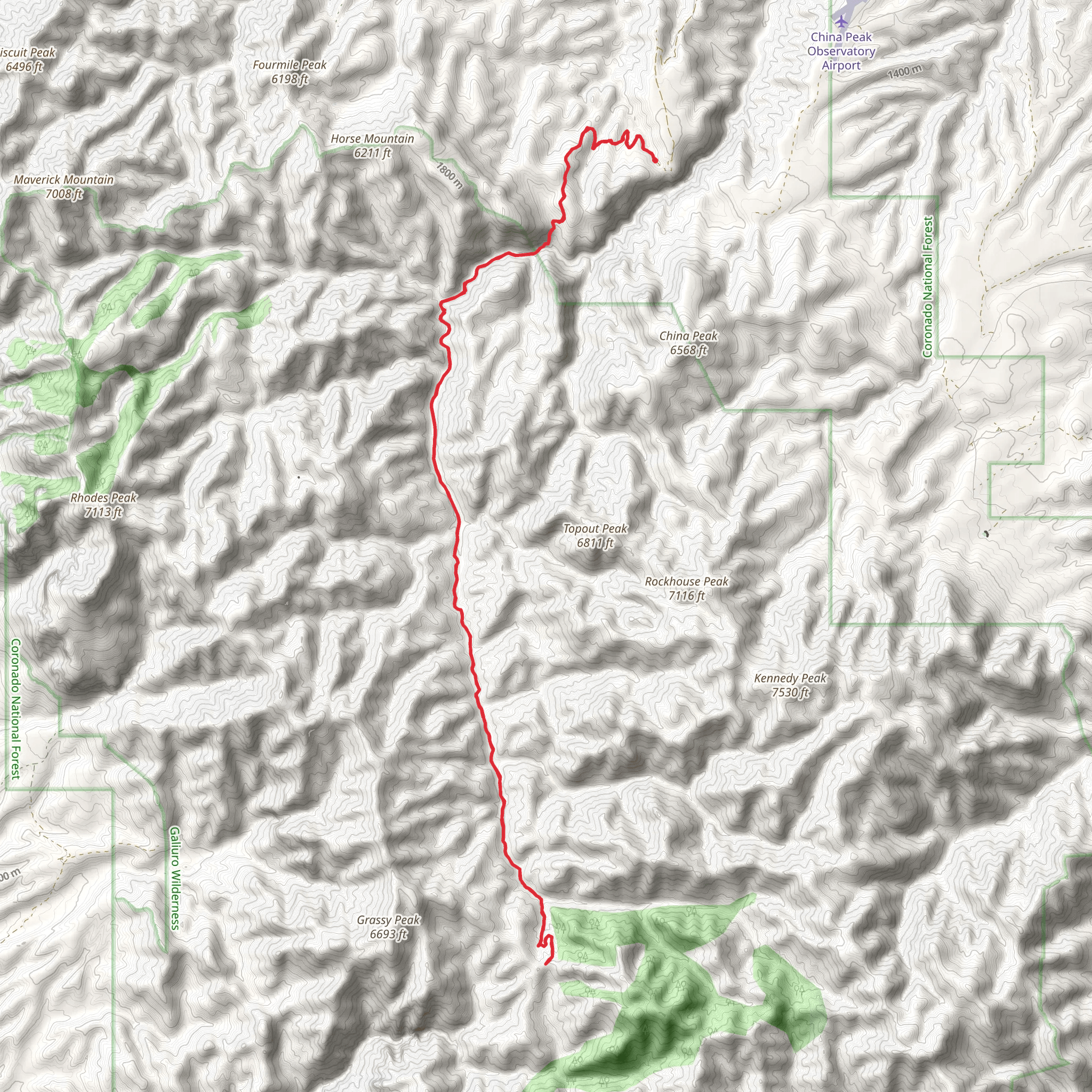 Powers Garden Trail mobile static map