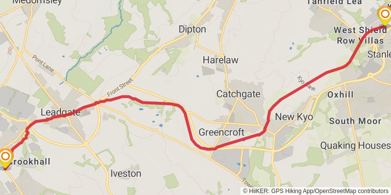Durham Loop stage 13 Map