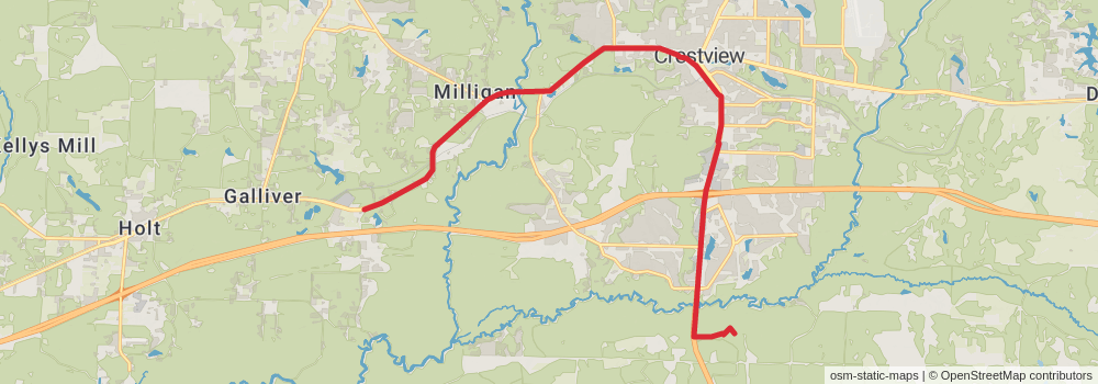 American Perimeter Trail - Florida Primary stage 6 Map