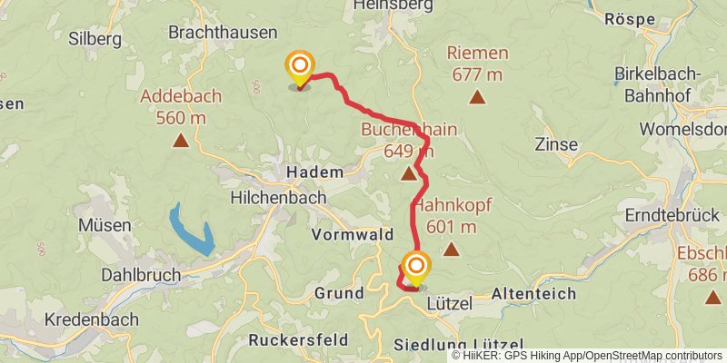 Siegerland-Höhenring stage 7 Map