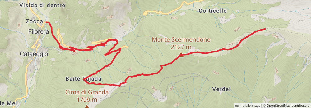 Sentiero Italia - Alps Section stage 86 Map