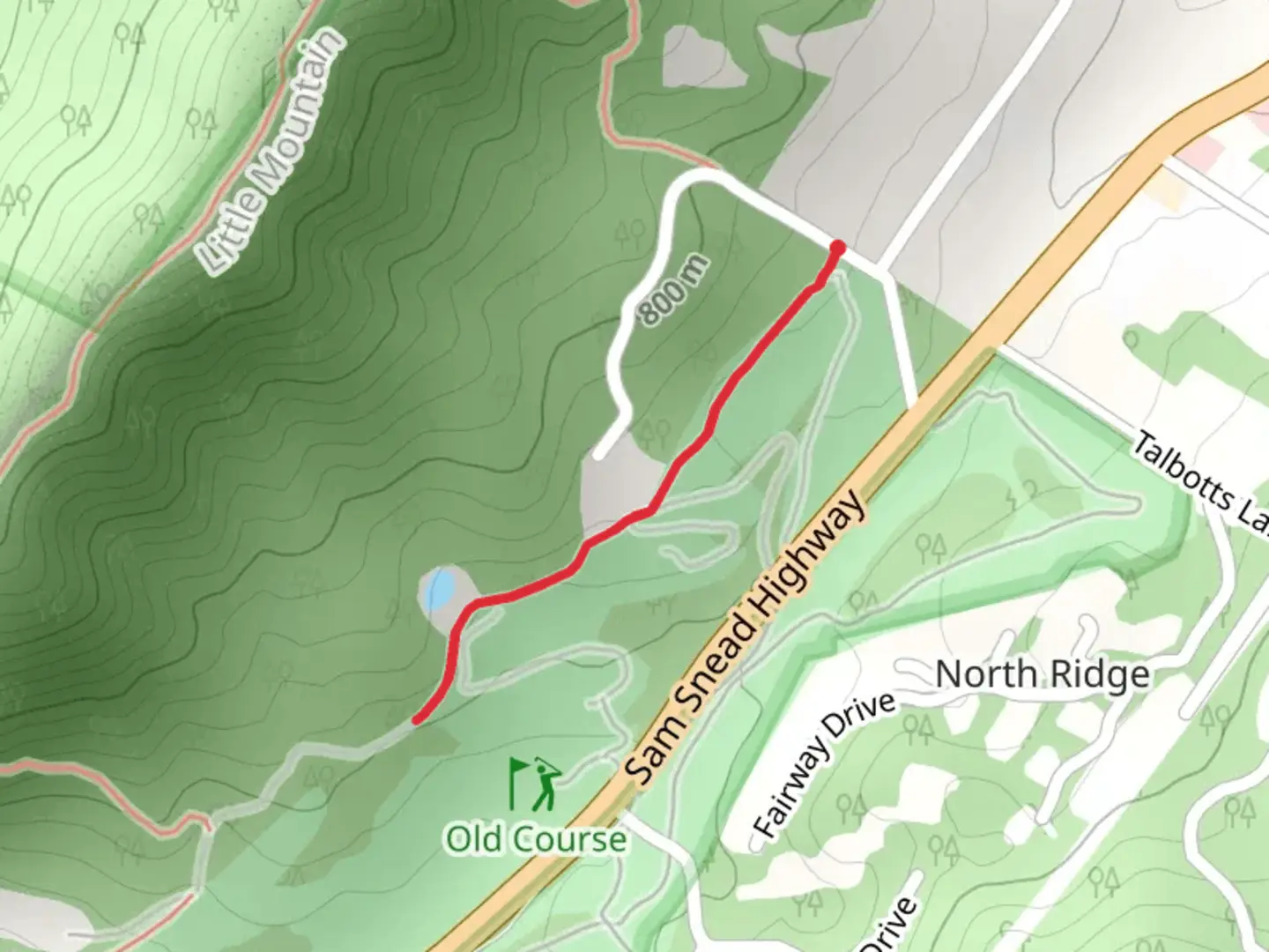 An image depicting the trail Deerlick Road Walk and its surrounding area.