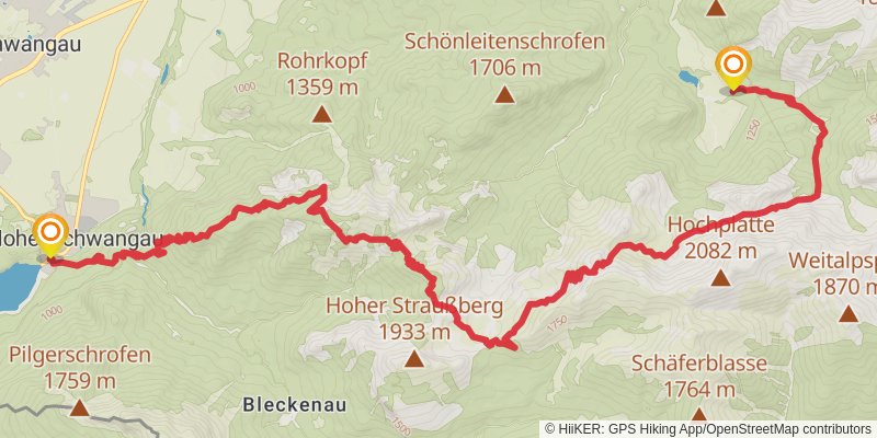 Wasserläufer - Route stage 12 Map