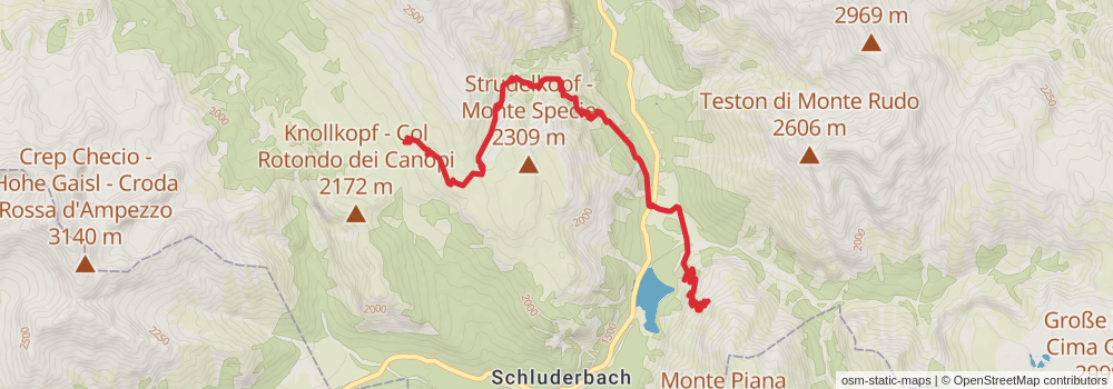 Alta Via 3 stage 2 Map