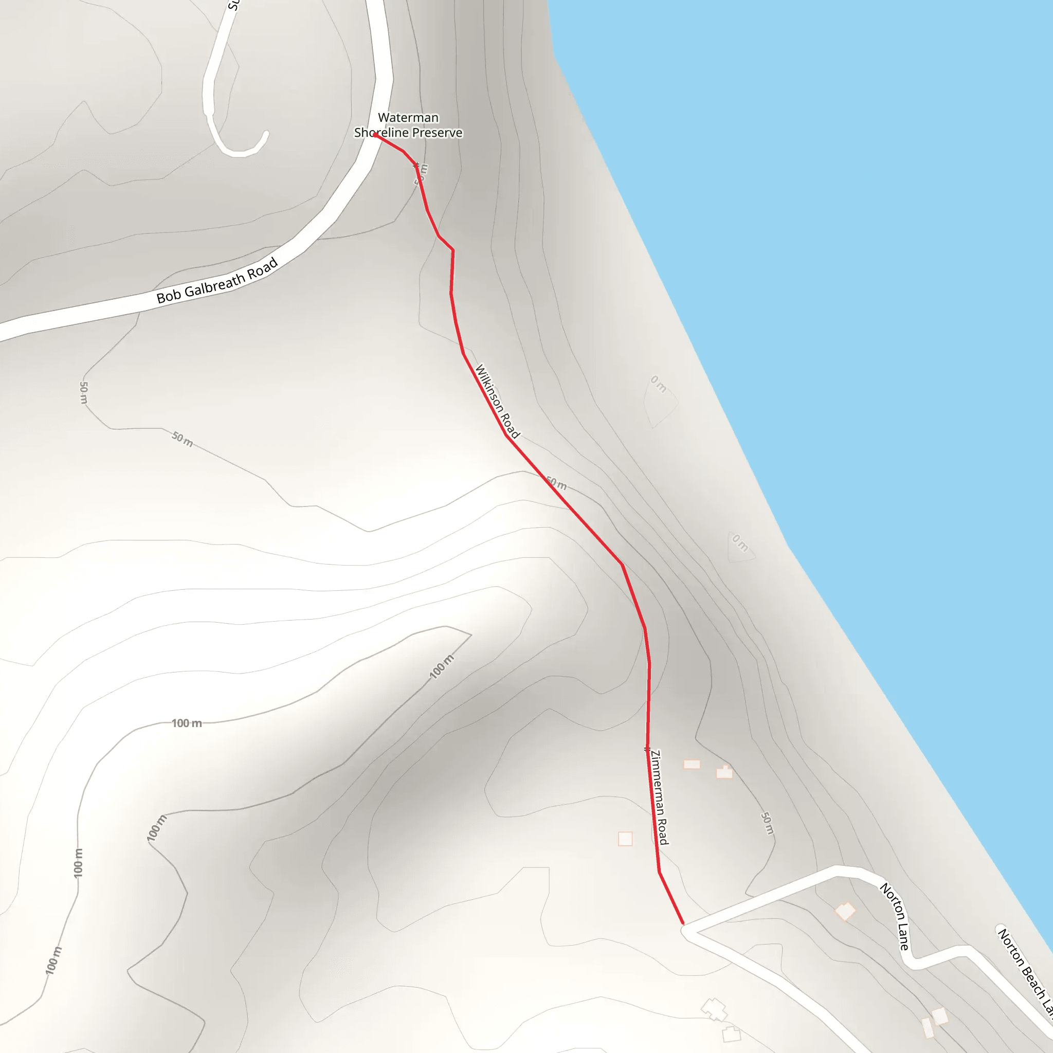 Zimmerman Road mobile static map