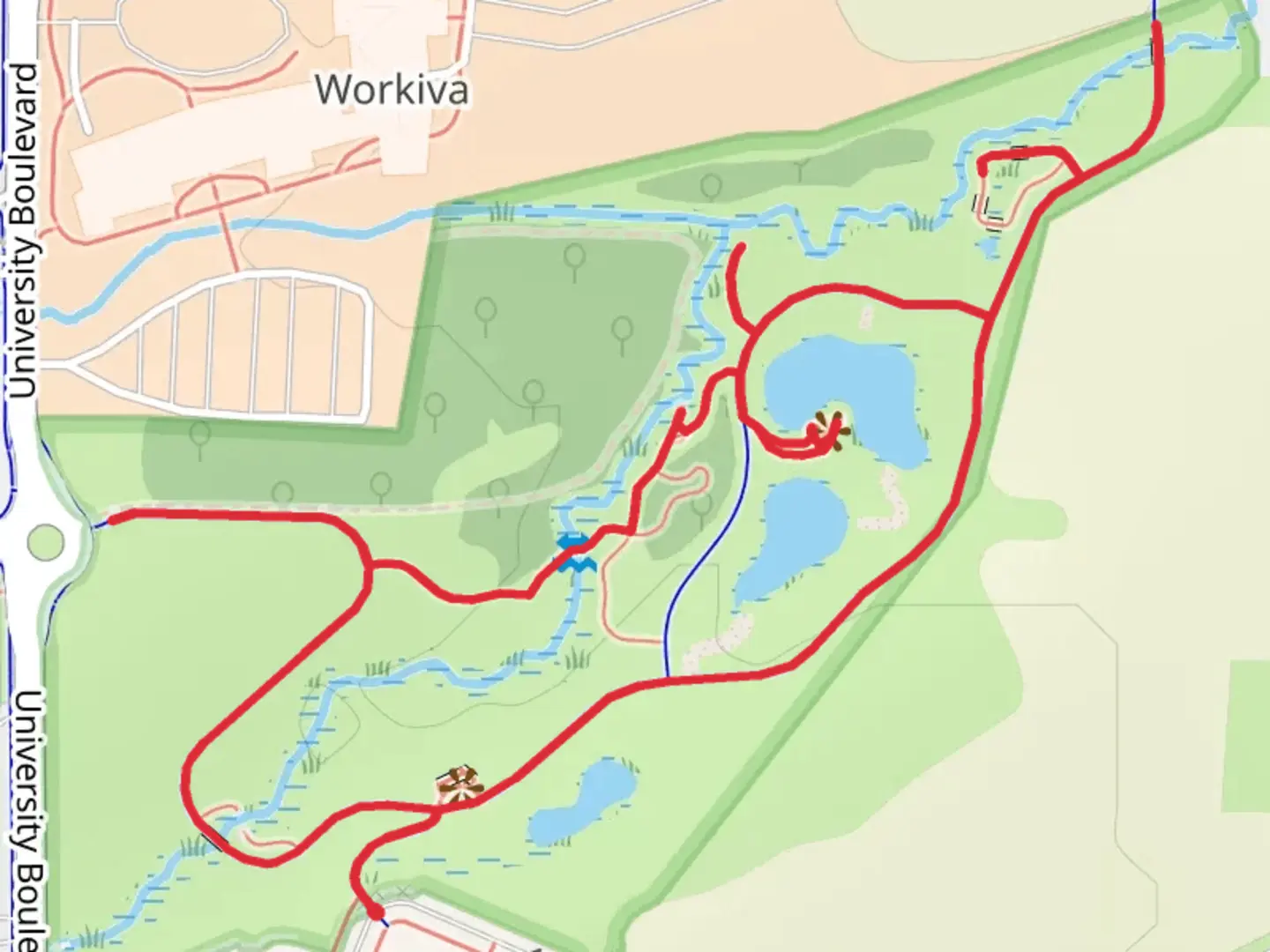 An image depicting the trail Walnut Grove Loop and its surrounding area.