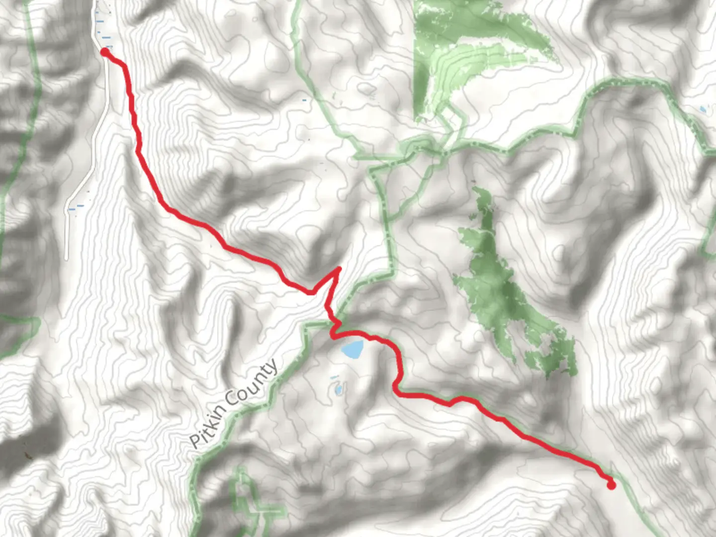 An image depicting the trail American Discovery Trail, Taylor Lake and Express Creek Road and its surrounding area.