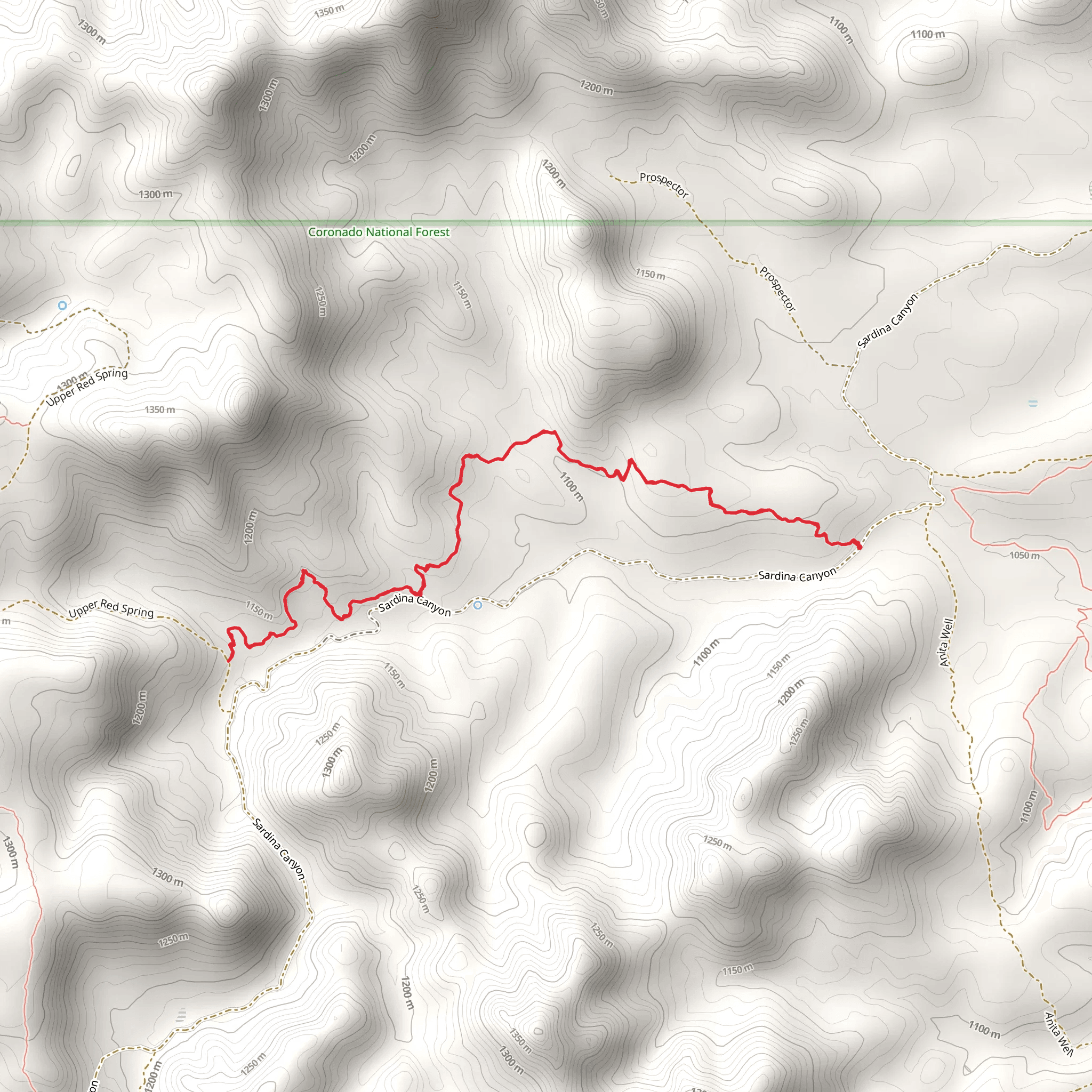Puerto Trail mobile static map