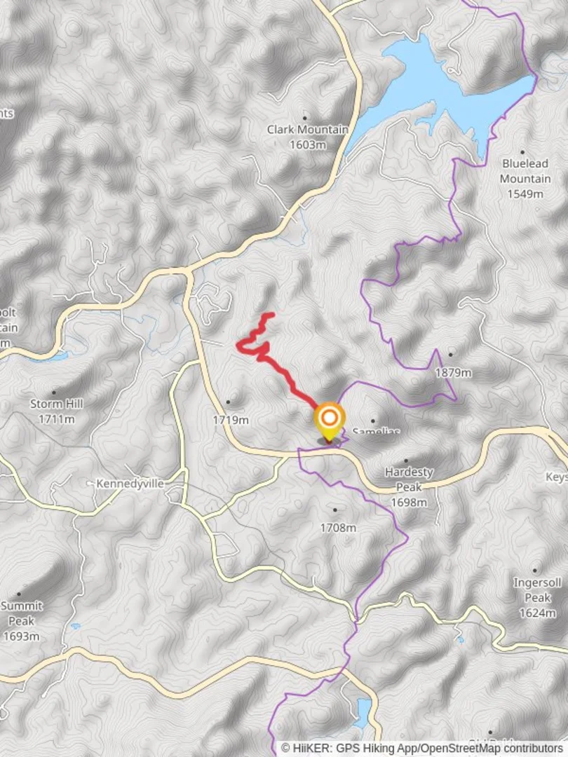 An image depicting the trail Empire Mine from US Highway 16 and its surrounding area.