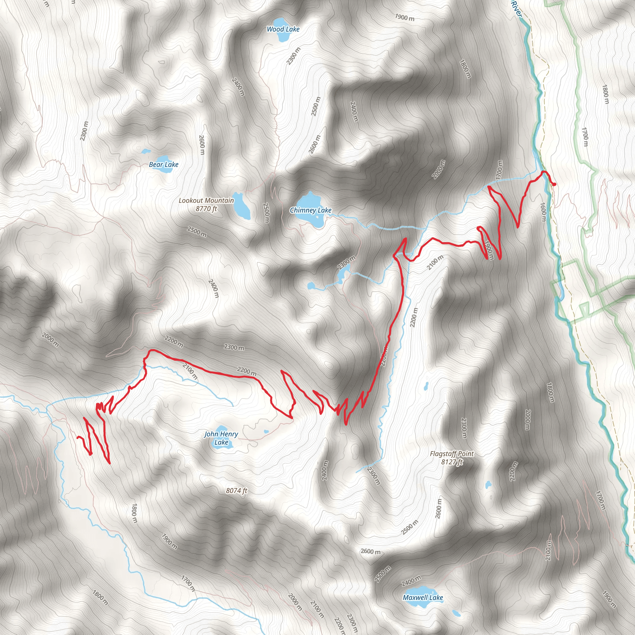 Bowman Trail mobile static map