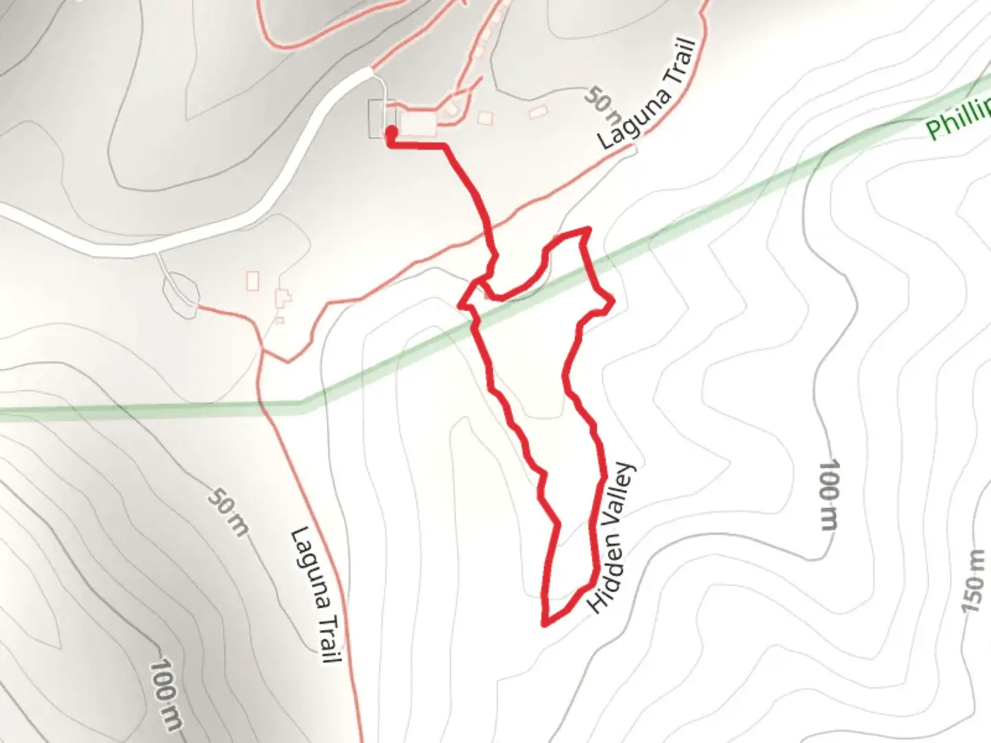 An image depicting the trail Hidden Valley Loop Trail and its surrounding area.
