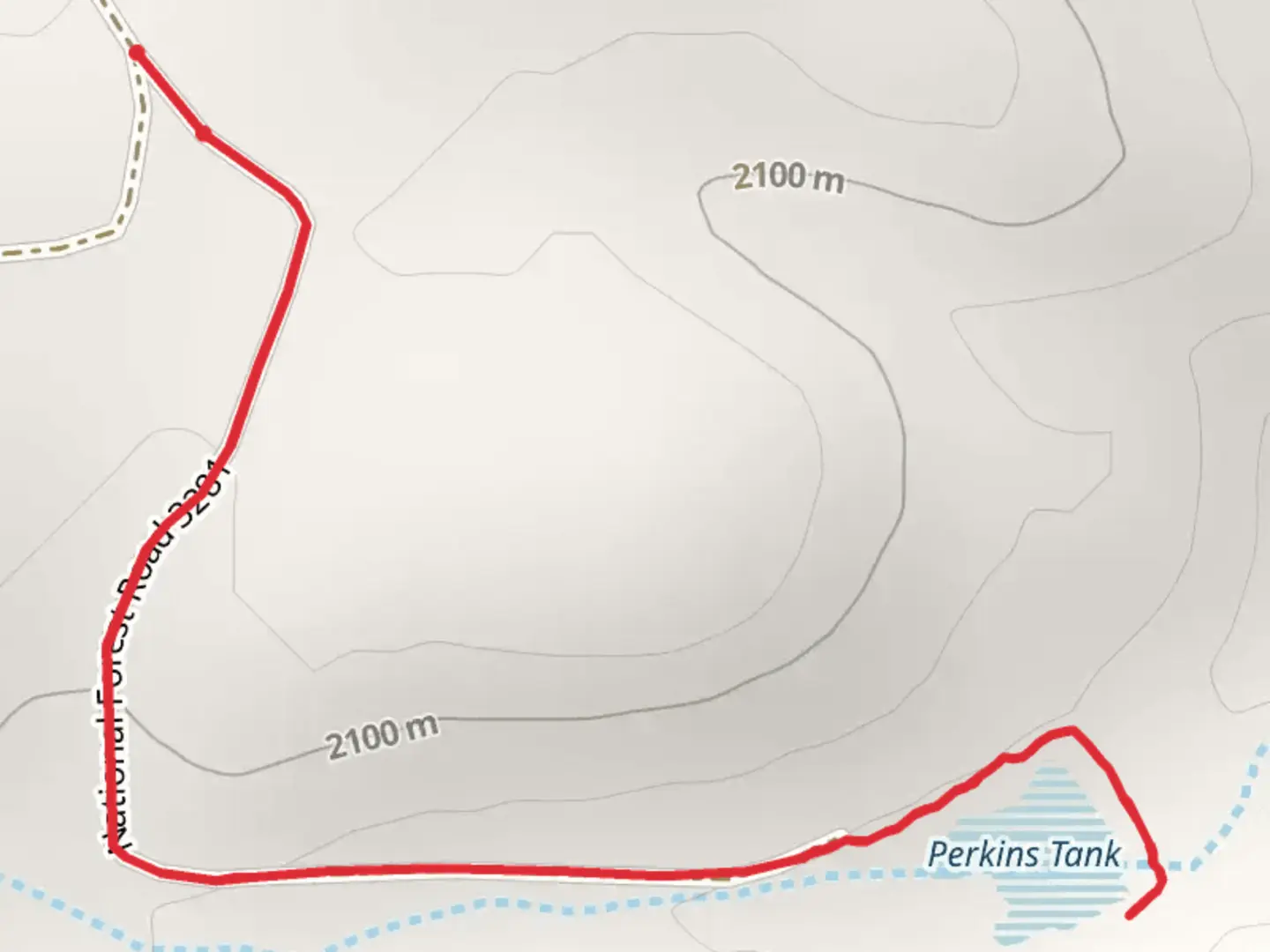 An image depicting the trail Perkins Tank Trail and its surrounding area.