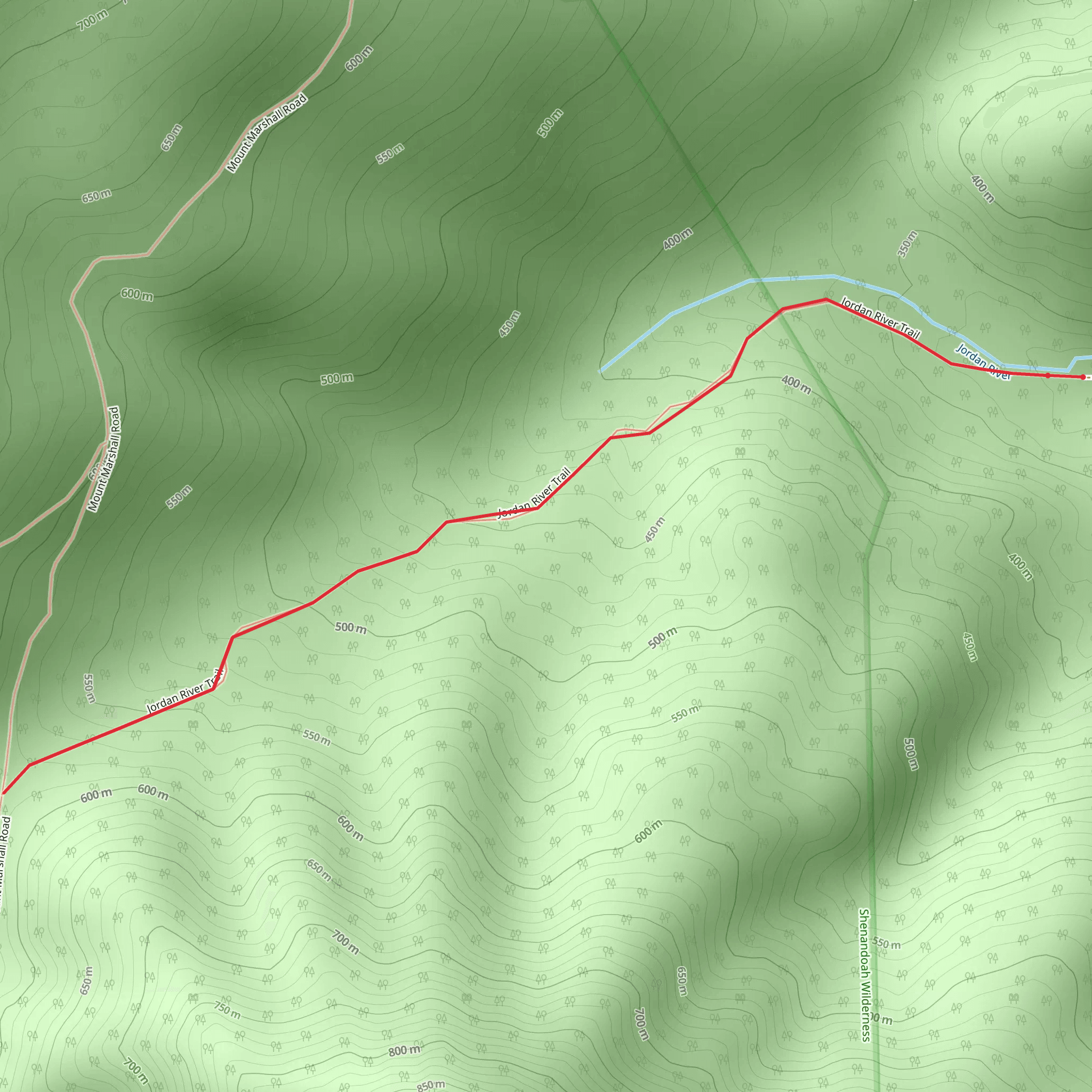 Jordan River Trail mobile static map