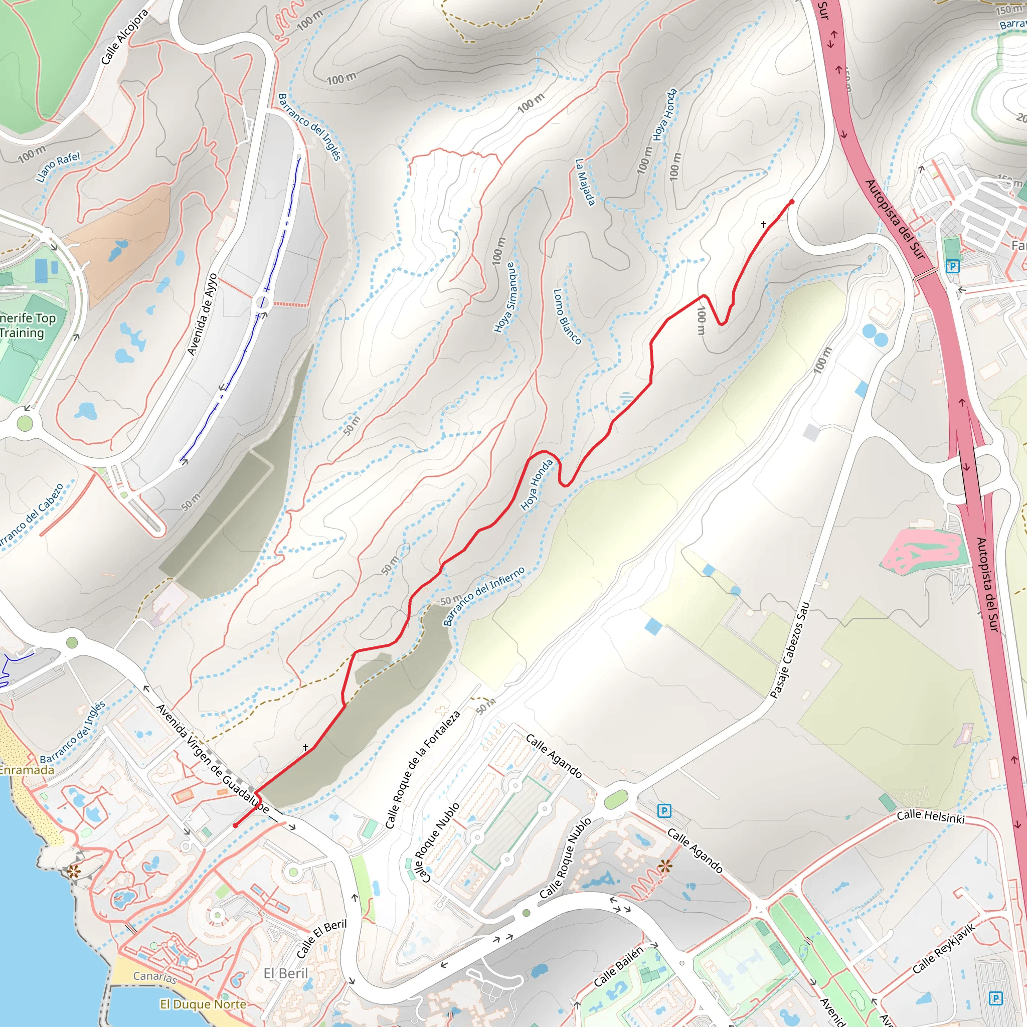 SL TF 71 Camino de la Virgen mobile static map