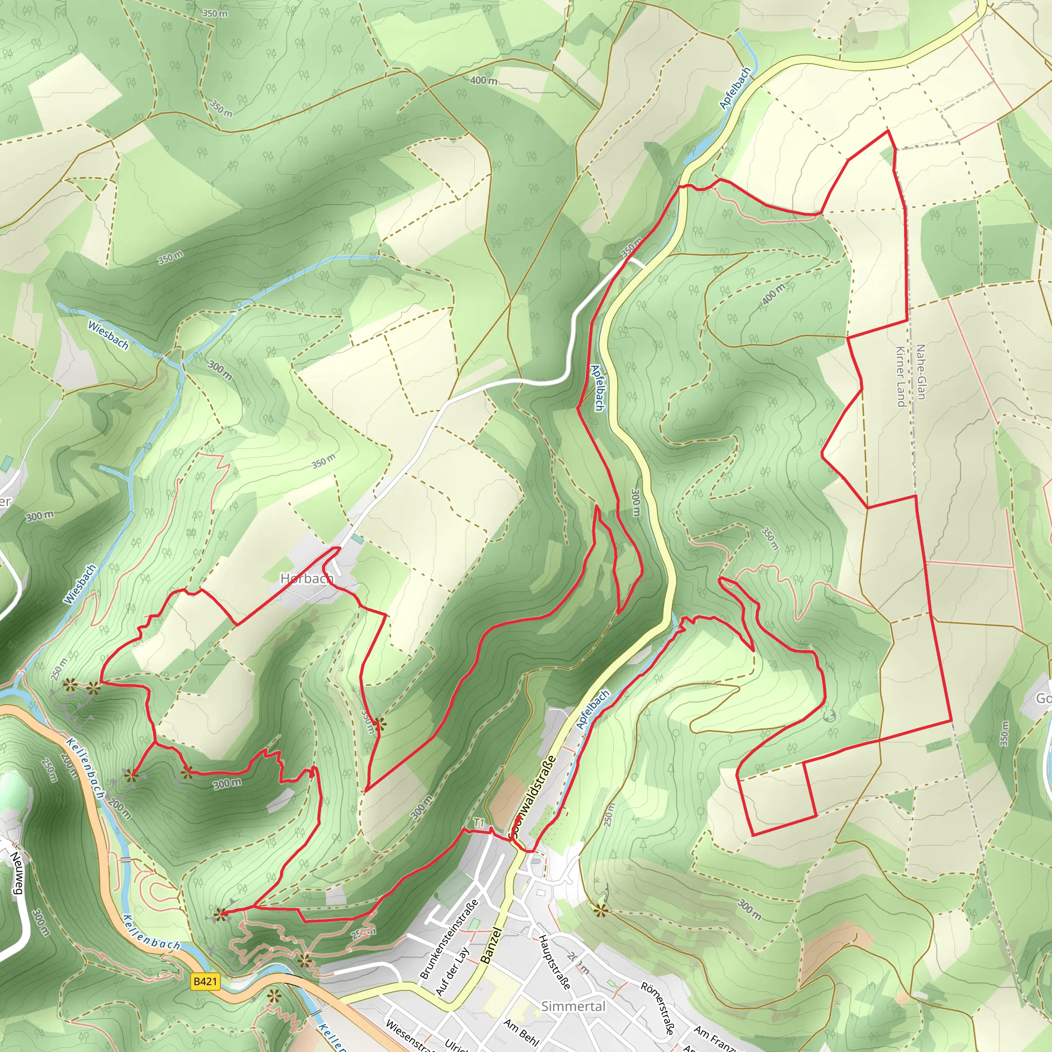 Falkenstein, Uhu Warte, Felsengarten and Rabenkanzel via Vital Tour mobile static map