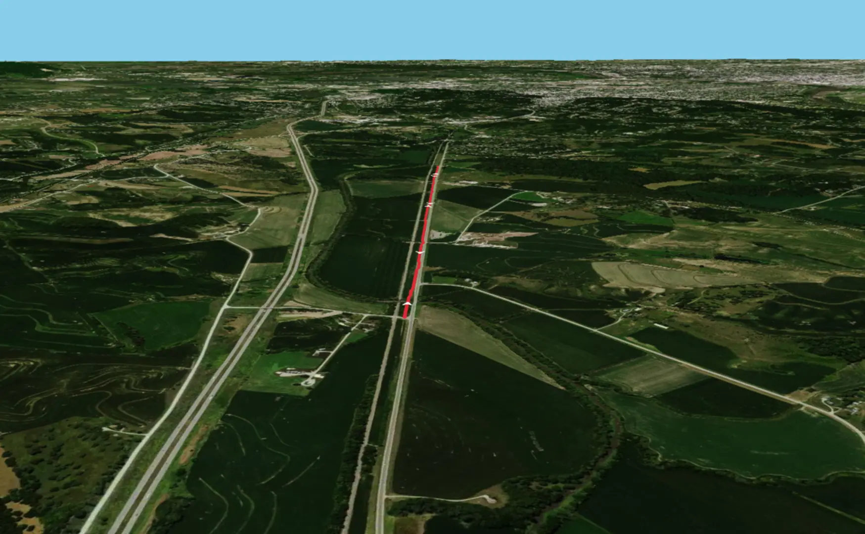 An image depicting the trail Railroad Highway Trail and its surrounding area.
