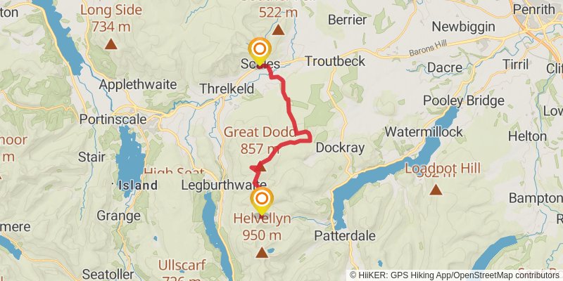 Cumbrian Classic Trident from Ambleside stage 4 Map