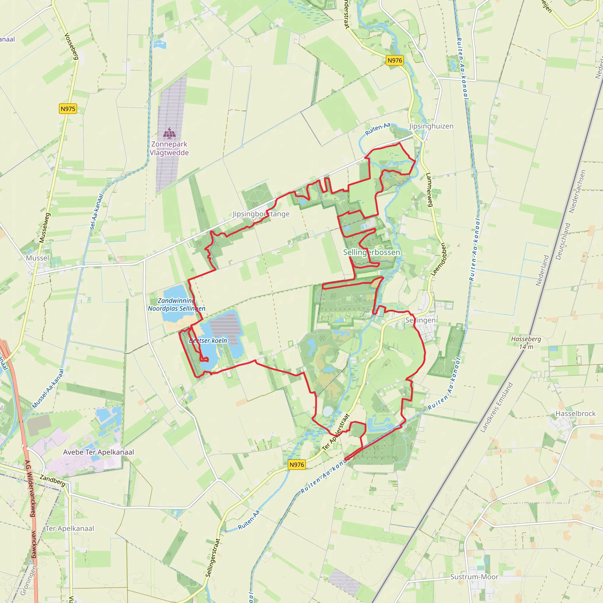 Zuidveldsluis, Beetser Koeln and Zandwinning Loop mobile static map