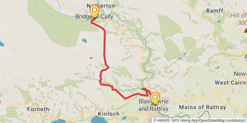 Cateran Trail stage 6 Map