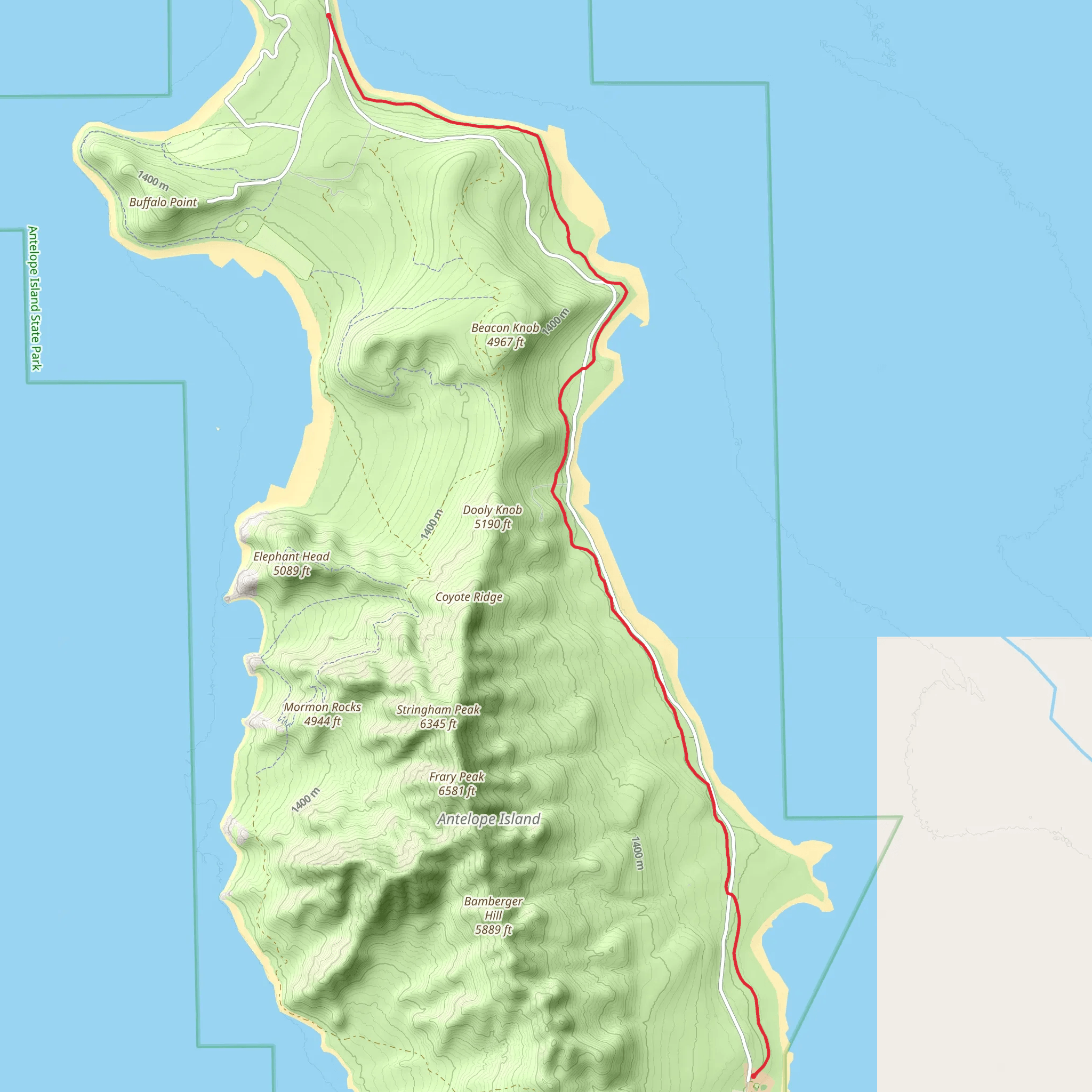 Mountain View Trail mobile static map