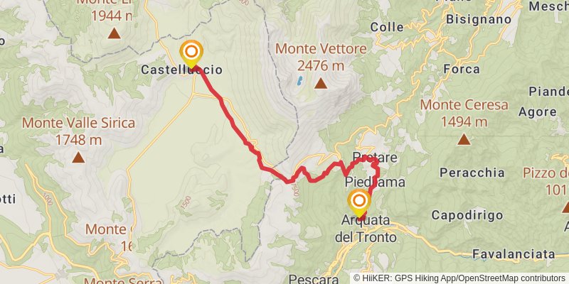 Cammino Nelle Terre Mutate stage 9 Map