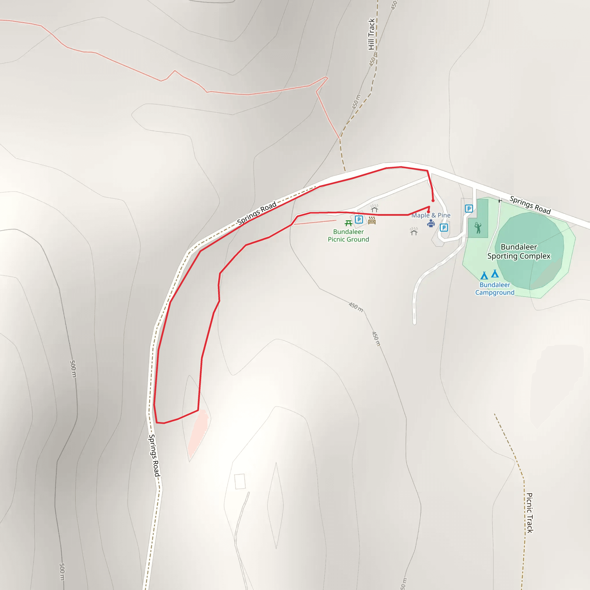 Maple Walk mobile static map