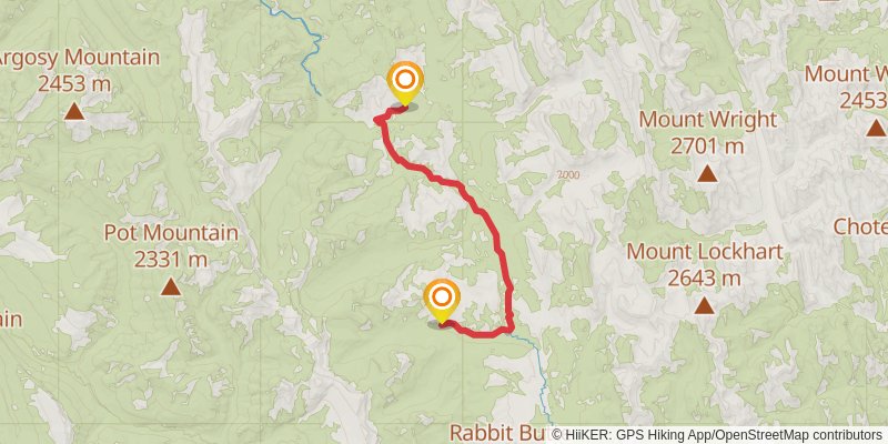 Continental Divide Trail - Montana And Idaho stage 73 Map