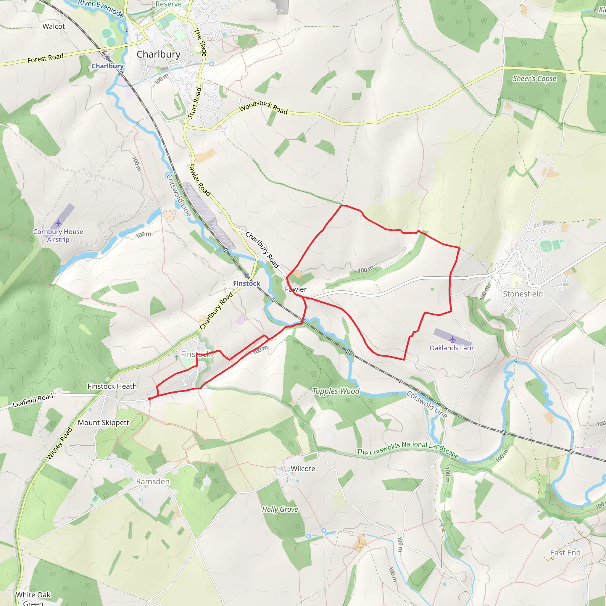Fawler Country Park mobile static map